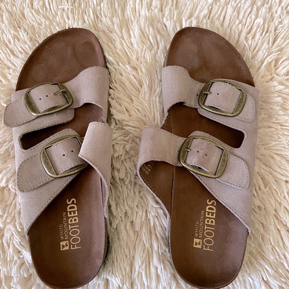 White Mountain leather/suede Arizona style sandal